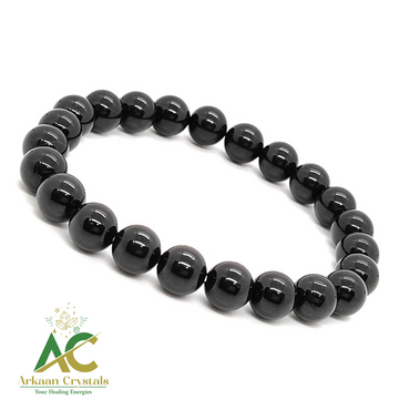 Black Obsidian Natural With Certified Bracelet