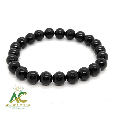 Black Tourmaline Natural With Certified Bracelet