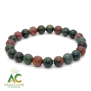 Blood Stone Crystal Natural With Certified Bracelet