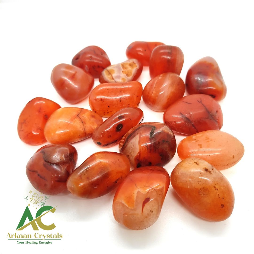 Carnelian Tumble Stone Natural With High Quality