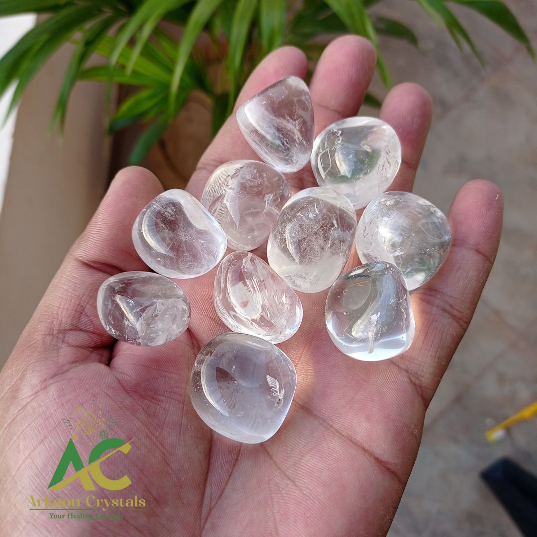 Clear Quartz Tumble Stone Natural With High Quality
