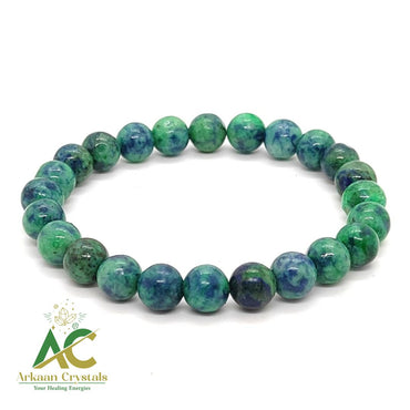 Chrysocolla Azurite Natural With Certified Bracelet
