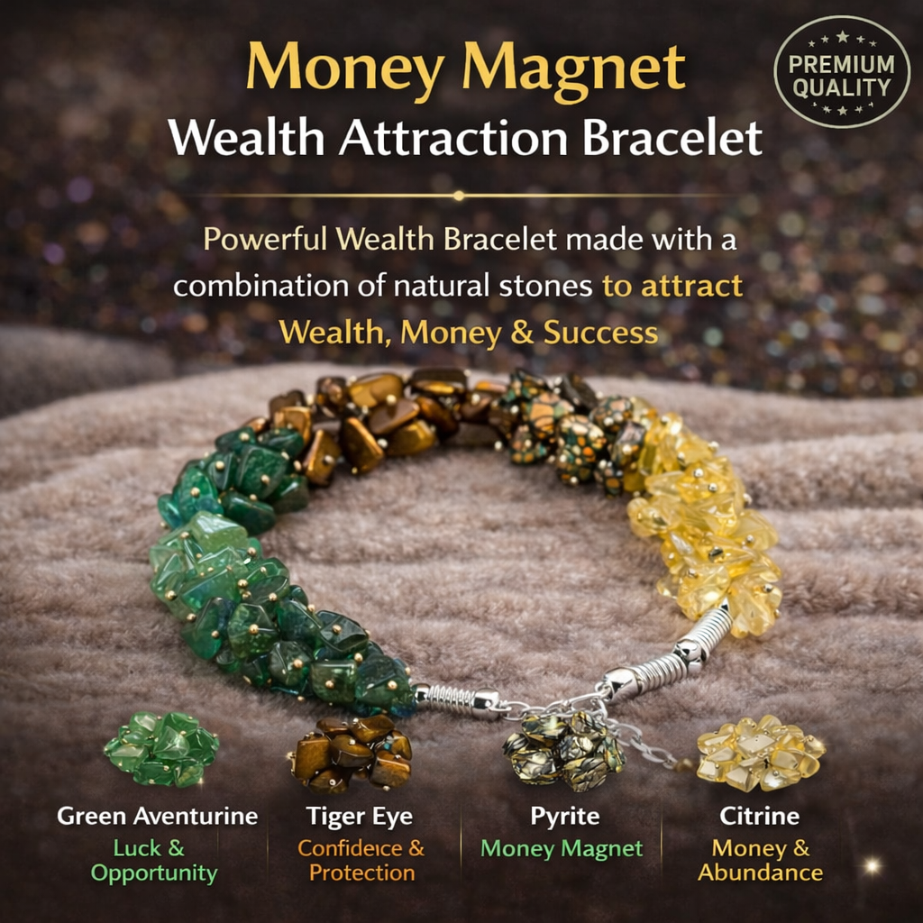 Money Magnet Chips Bracelet – Attract Wealth, Luck & Abundance