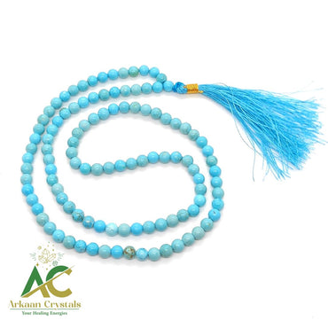 Firoza (Tourquis) Natural With Certified Japa Mala 108 +1 Beads