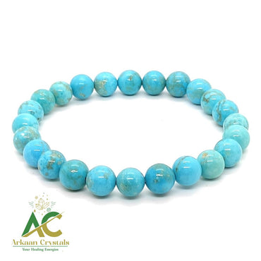 Turquoise Bracelet (Howlite Firoza) Natural With Certified Bracelet