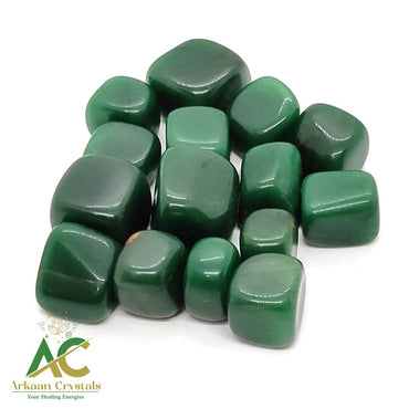 Green Jade Tumble Stone Natural With High Quality