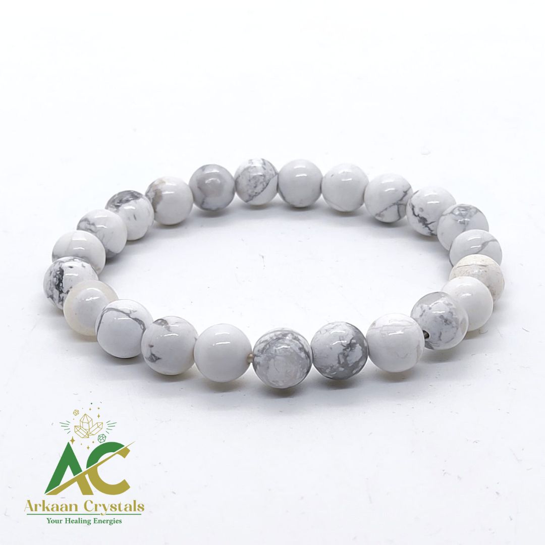 Howlite Natural With Certified Bracelet