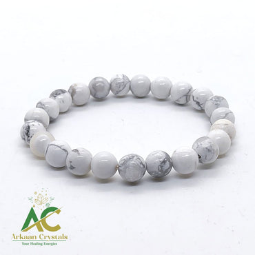 Howlite Natural With Certified Bracelet