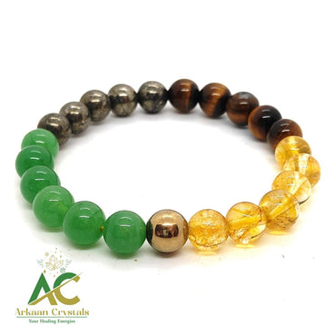 Money Magnet Natural Stone Beads With Certified Bracelet