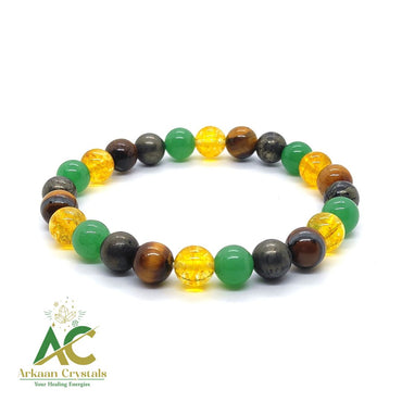 Money Magnet Natural With Certified Stone Beads Bracelet