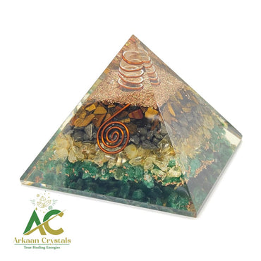 Money Magnet Natural Crystal Chips Orgonite Pyramid