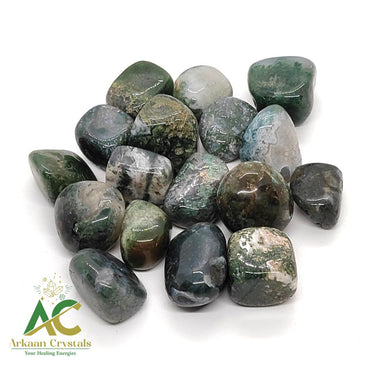 Moss Agate Tumble Stone Natural With High Quality