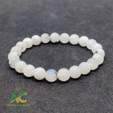 Rainbow Moonstone Natural With Certified Bracelet