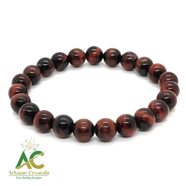 Red Tiger eye Natural With Certified Bracelet