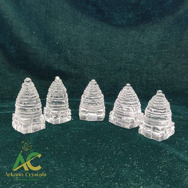 Natural Stone Clear Quartz Shree Yantra Natural With Certificate