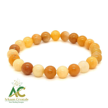 Yellow Aventurine Crystal Natural With Certified Bracelet