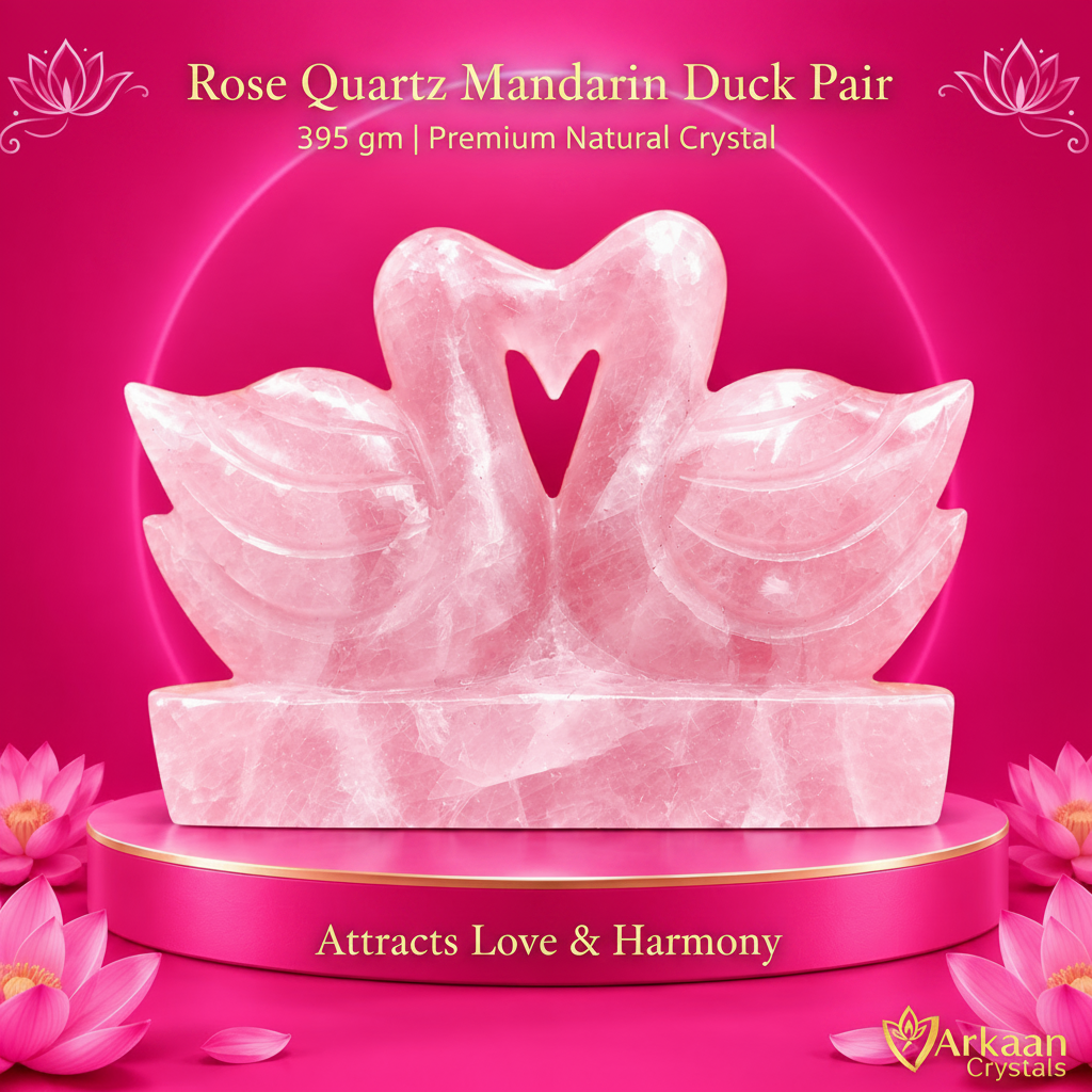 Rose Quartz Mandarin Duck Poster