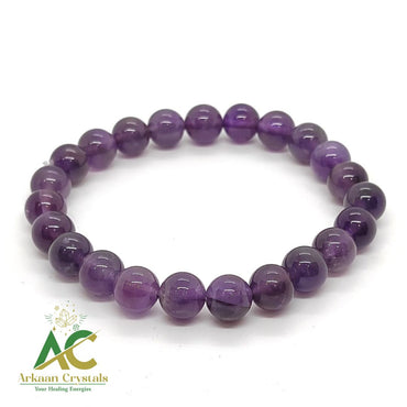 Amethyst Crystal Natural With Certified Bracelet