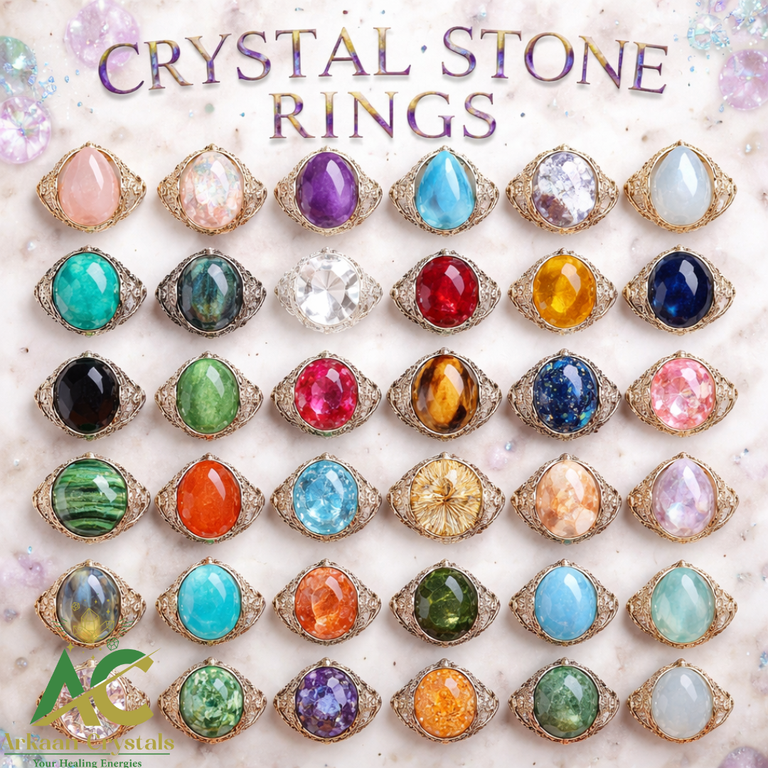 💎 Crystal Stone Rings 💎