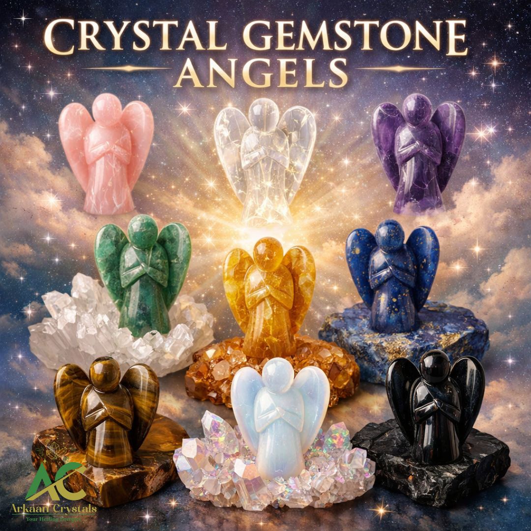 ✨ Gemstone Angels – Divine Protectors in Crystal Form ✨