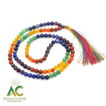 Seven Chakra Natural With Certified Japa Mala 108 + 1 Beads