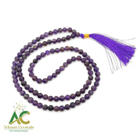 Amethyst Natural With Certified Japa Mala 108 +1 Beads