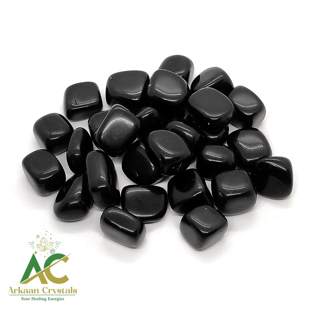 Black Obsidian Tumble Stone Natural With High Quality