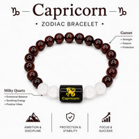 12 Rashi Zodiac Crystal Bracelet | Choose Your Zodiac Sign