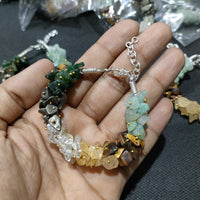 Dhan Yog Chips Bracelet – Natural Crystal | Certified Wealth, Prosperity & Money Attraction | For Men & Women