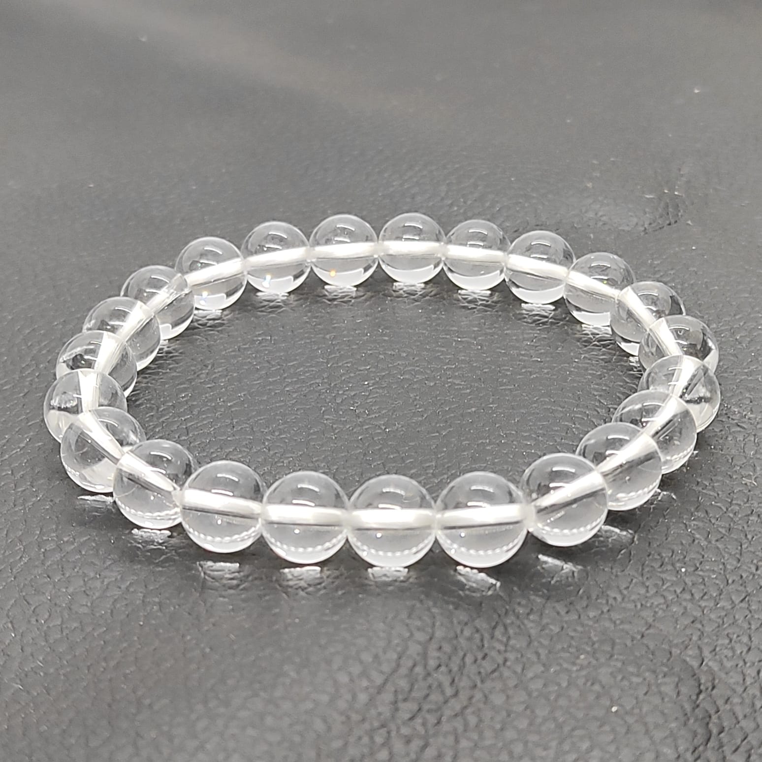 Clear Quartz Crystal Natural With Certified  Bracelet