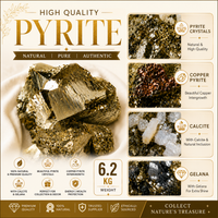 High Quality Pyrite Crystal - Natural & Authentic (6.2 KG)