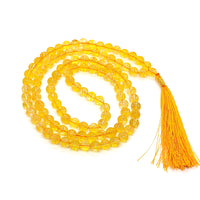 Yellow Citrine Natural With Certified 108 +1 Beads Jaap Mala