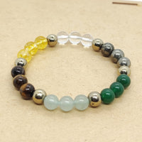 Dhan Yog Natural Stone Beads With Certified Bracelet