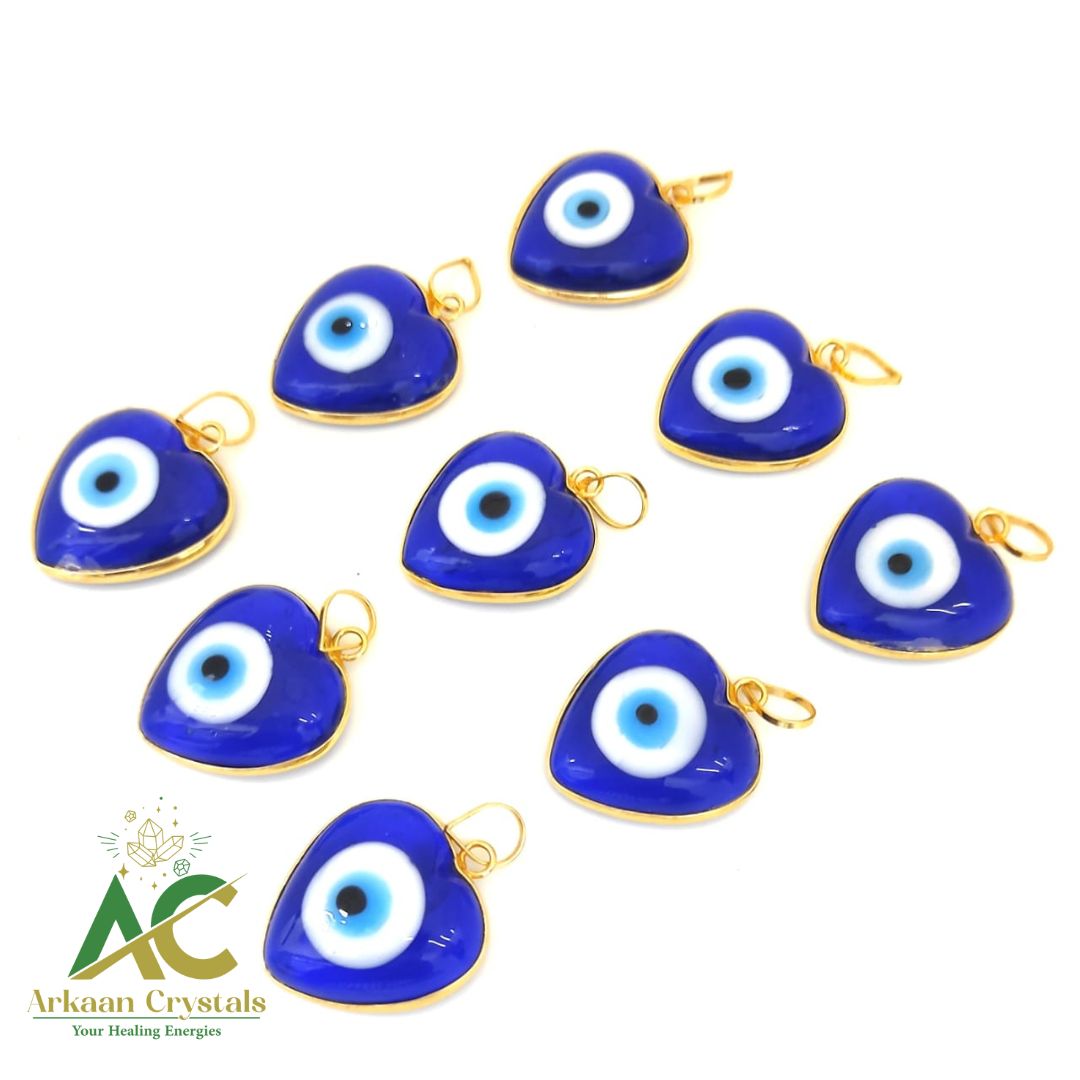 Evil eye  Heart Shaped Pendant