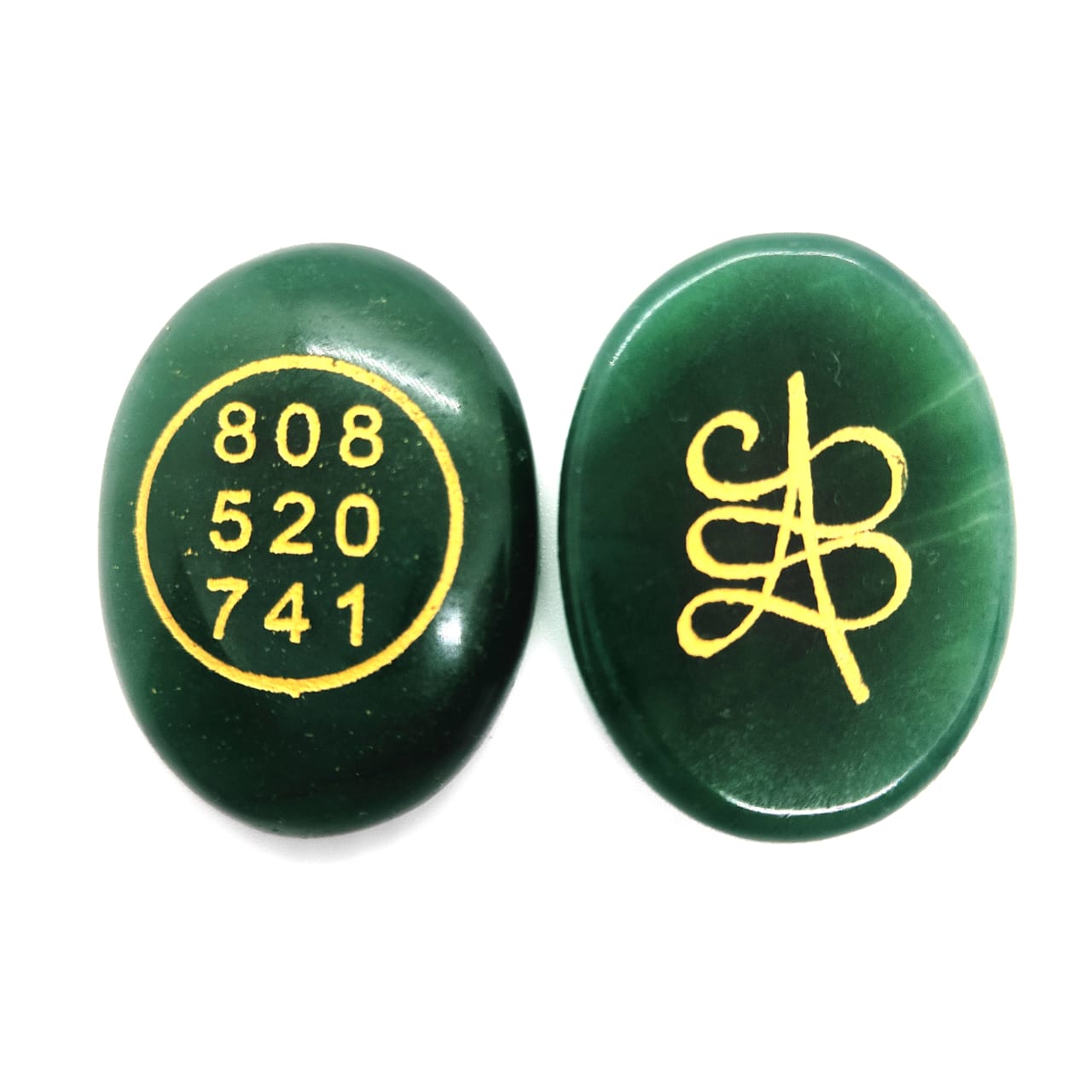 Green Jade Zibu Coin Symbol Natural With Certified