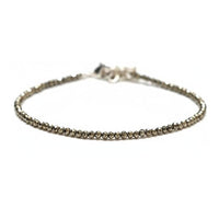 Pyrite Anklet Pair (2 Pieces) – Handmade Natural Gold Pyrite Healing & Protection Bracelet | Certified