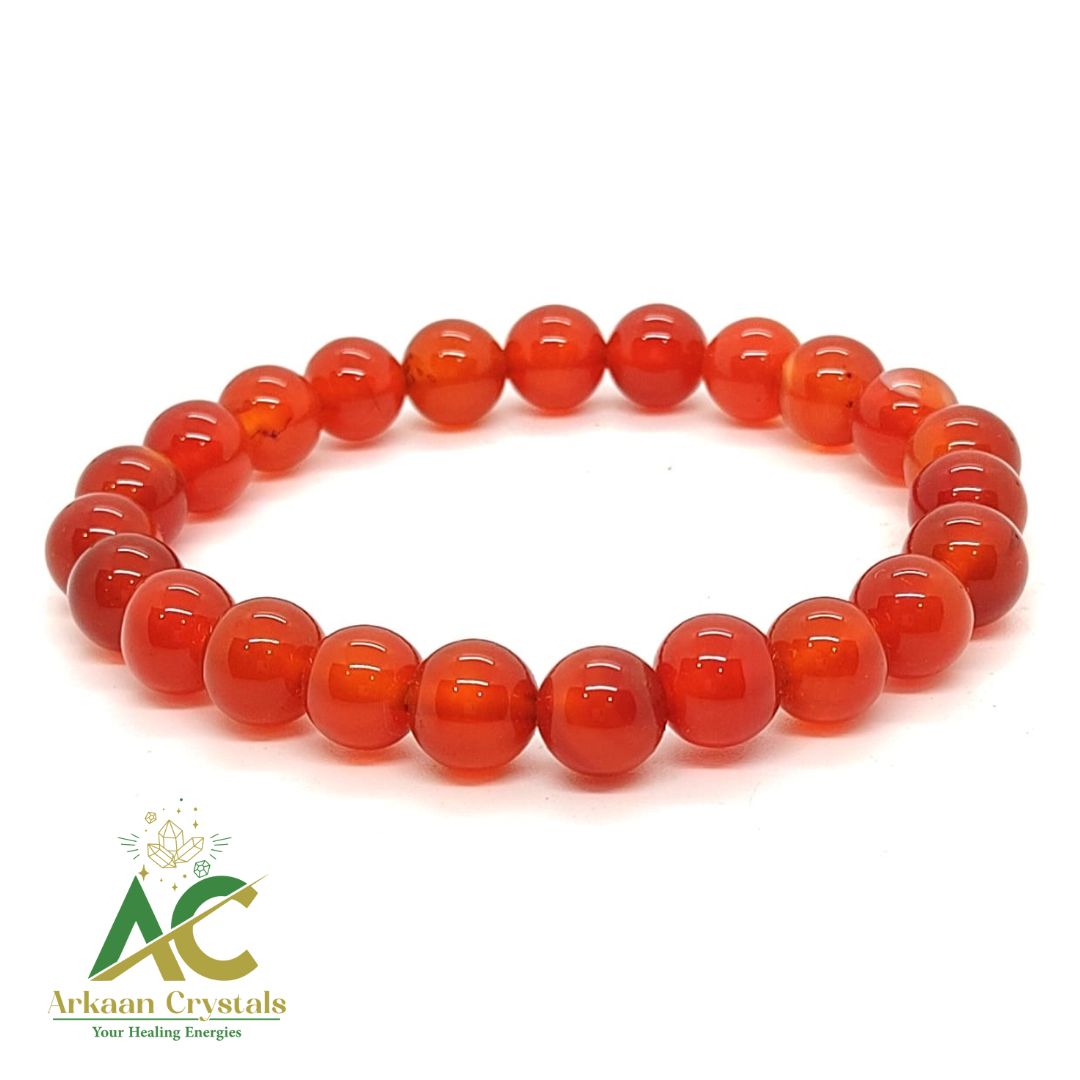 Red Onyx eye Natural With Certified Bracelet