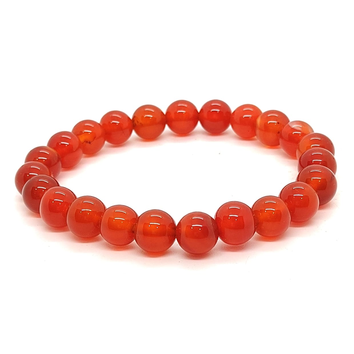 Red Onyx eye Natural With Certified Bracelet
