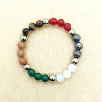 Dhan Vridhi Natural Stone Beads With Certified Bracelet