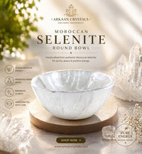 Selenite Crystal Bowl (4 Inch) – Cleanse, Charge & Protect Your Crystals
