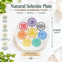 Selenite Crystal Charging Plate | Natural & Certified | 3 & 4 Inch