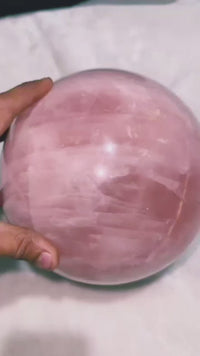 Natural Rose Quartz Ball – Premium Polished Sphere | 9.8 kg