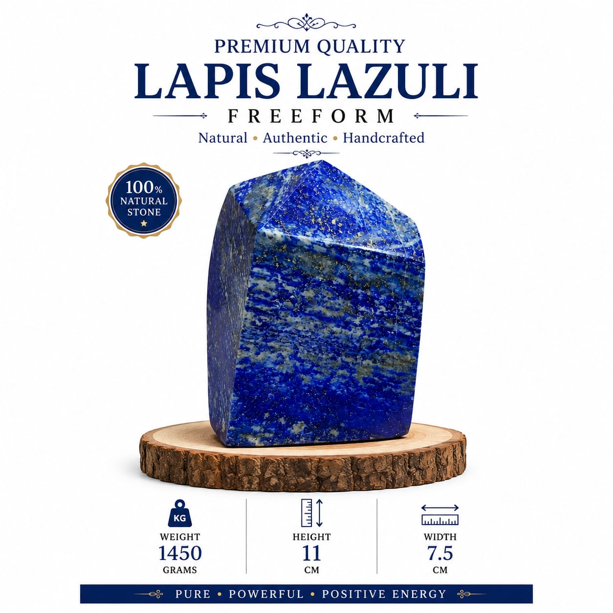 Lapis Lazuli Freeform – 1265g | Premium Natural Crystal