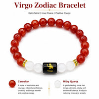 Aquarius Zodiac Bracelet | Amethyst & Lapis Lazuli
