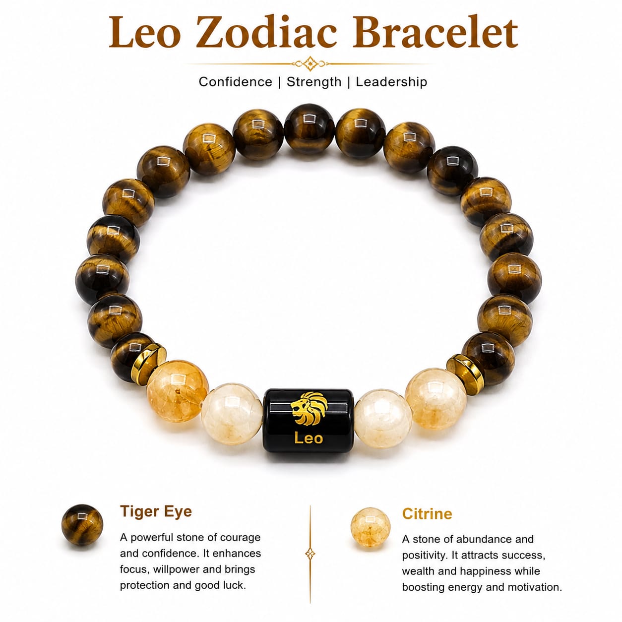 Aquarius Zodiac Bracelet | Amethyst & Lapis Lazuli