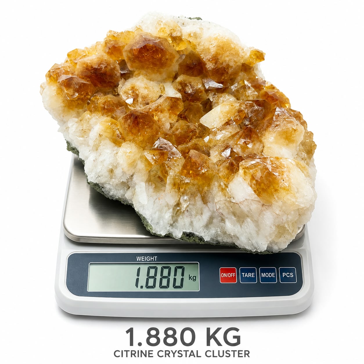 Natural Citrine Crystal Cluster | 1.880 kg | Abundance & Prosperity Stone
