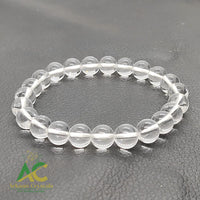 Clear Quartz Crystal Natural With Certified  Bracelet